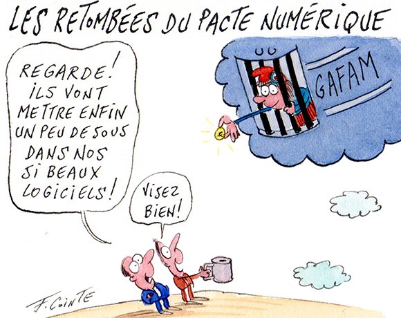 Dessin: Pacte numérique et IA : Hexatrust espère des « résultats tangibles »